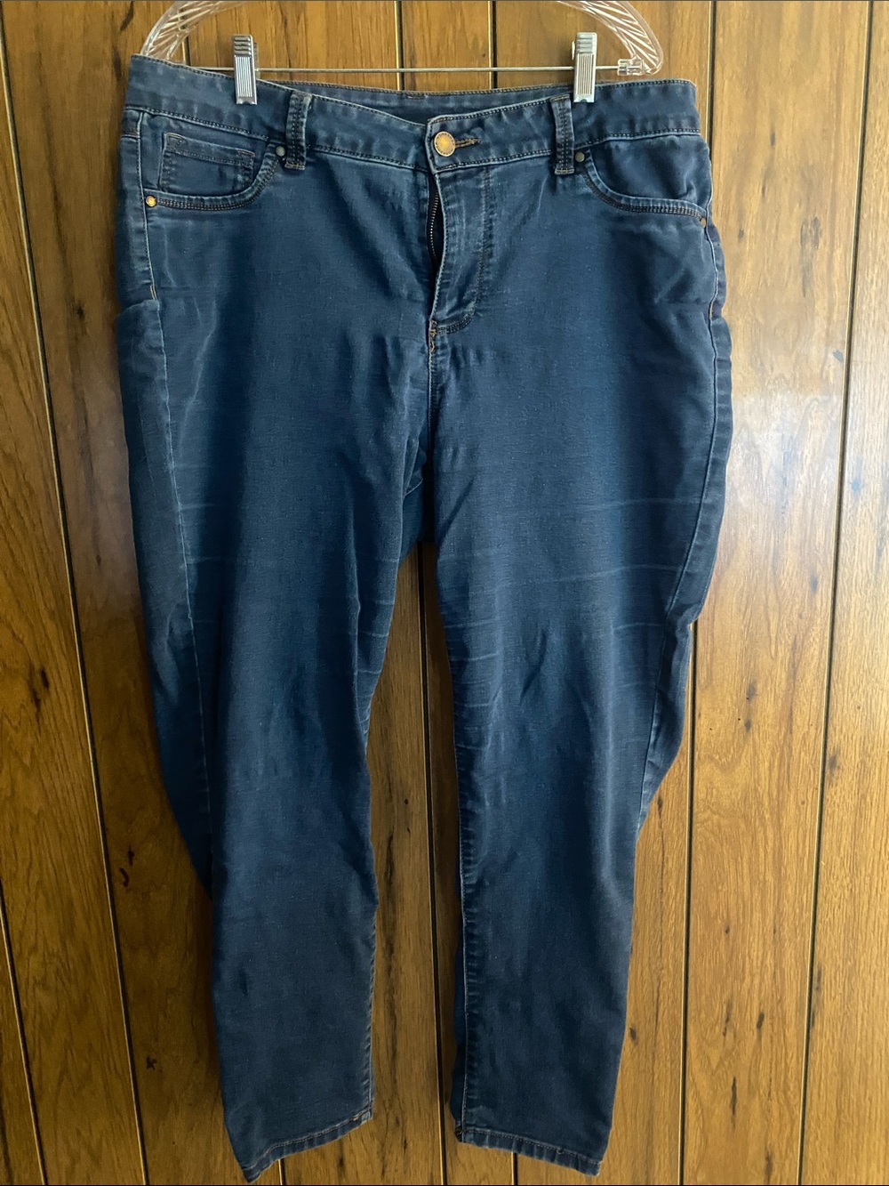 Workshop Republic Clothing Navy Stretch Slim Leggings